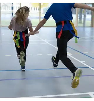 Flaggfotboll  / Tjuva svans Tag Belt med kardborre set med 15 st.